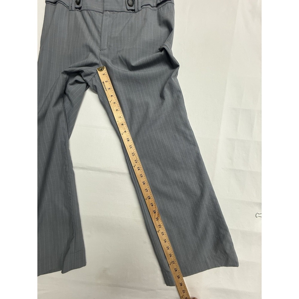 Banana Republic Jackson Fit Wool Pants 12P Gray Pinstripe Career 33x29 - Picture 15 of 16